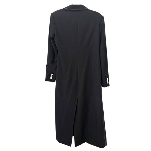 SAINT ART Blazer Style Trench Coat Black Medium - Picture 3 of 5